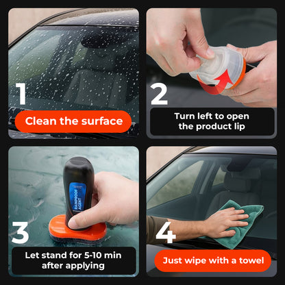 Autonova™ Anti-Rain Windshield Protector + Free Microfiber Cloth